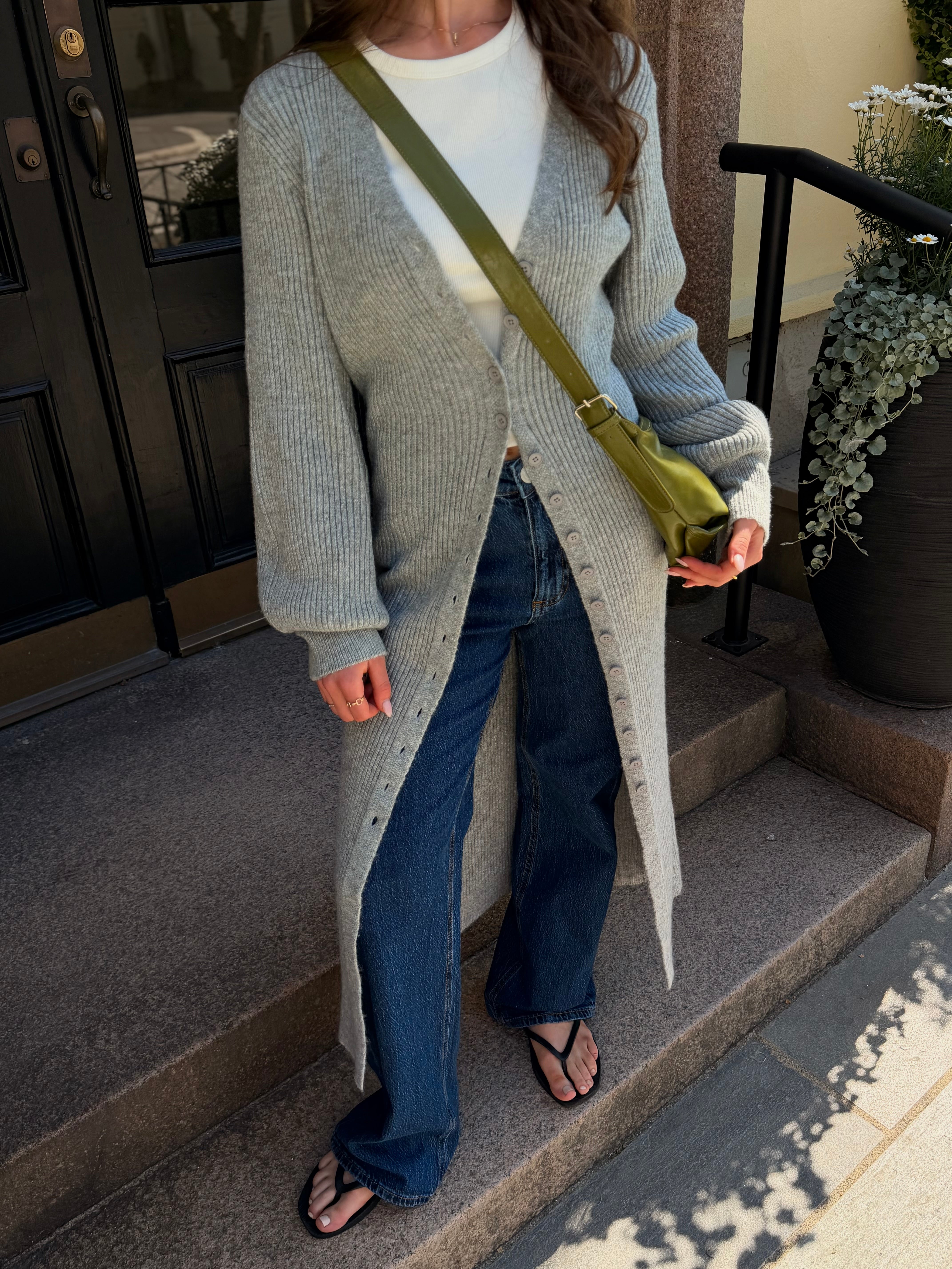 VMEVA Long Dress - Medium Grey Melange
